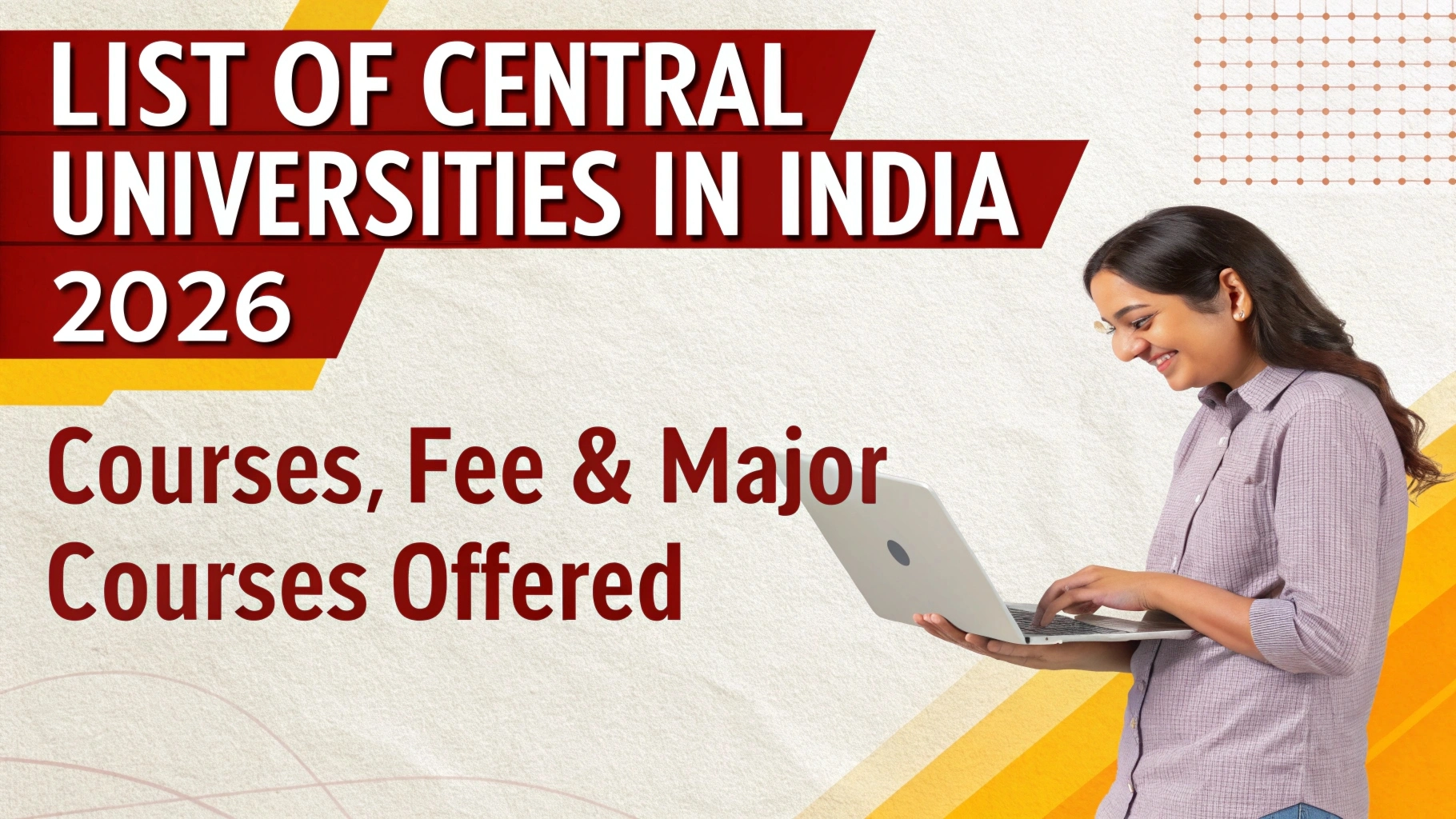List of Central Universities in India 2026