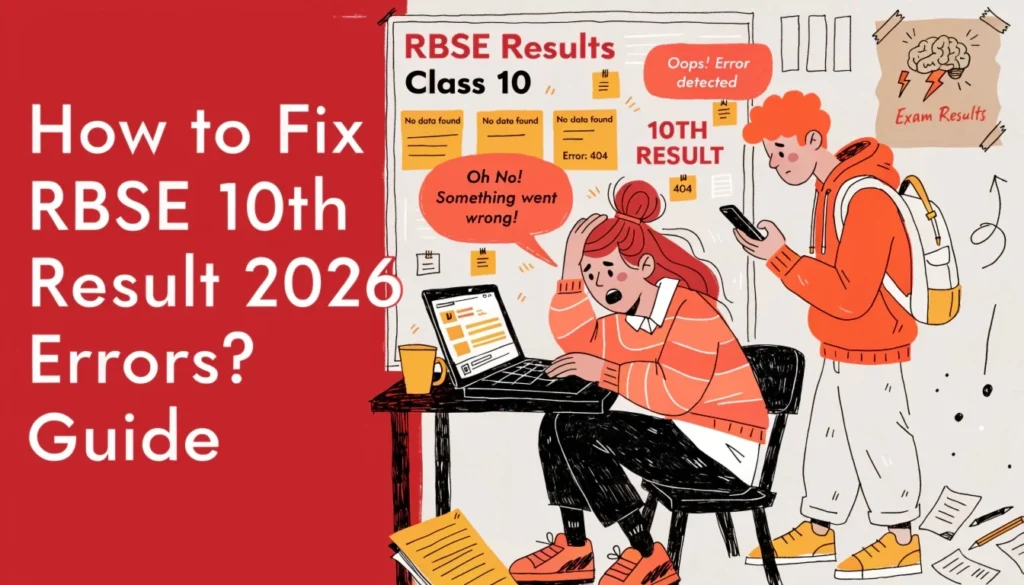 How to Fix RBSE 10th Result 2026 Errors? Guide