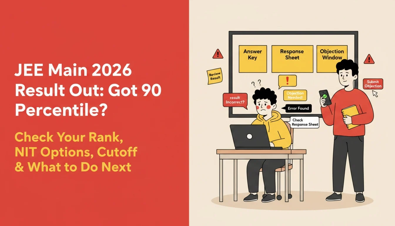 JEE Main 2026 Result Out: Got 90 Percentile? Check Your Rank, NIT Options, Cutoff & What to Do Next