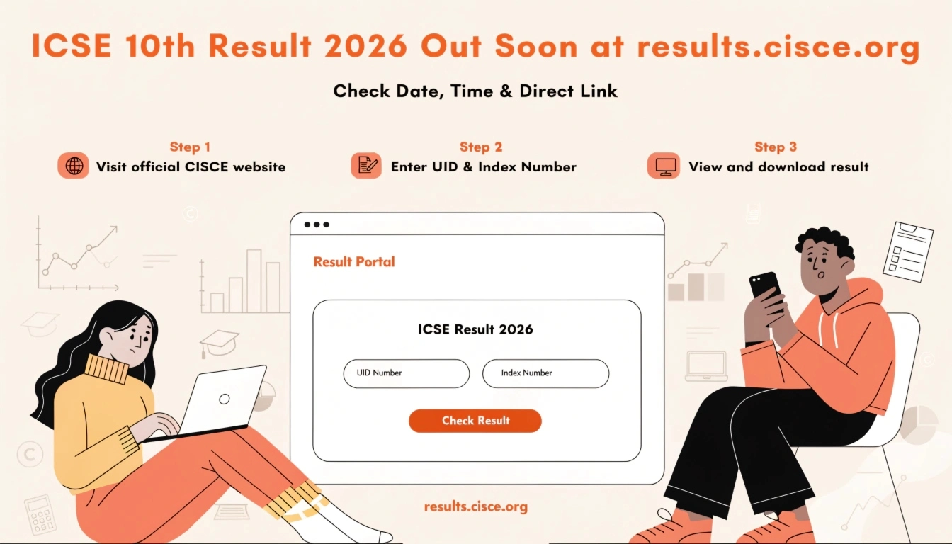 ICSE 10th Result 2026 Out Soon at results.cisce.org: Check Date, Time & Direct Link