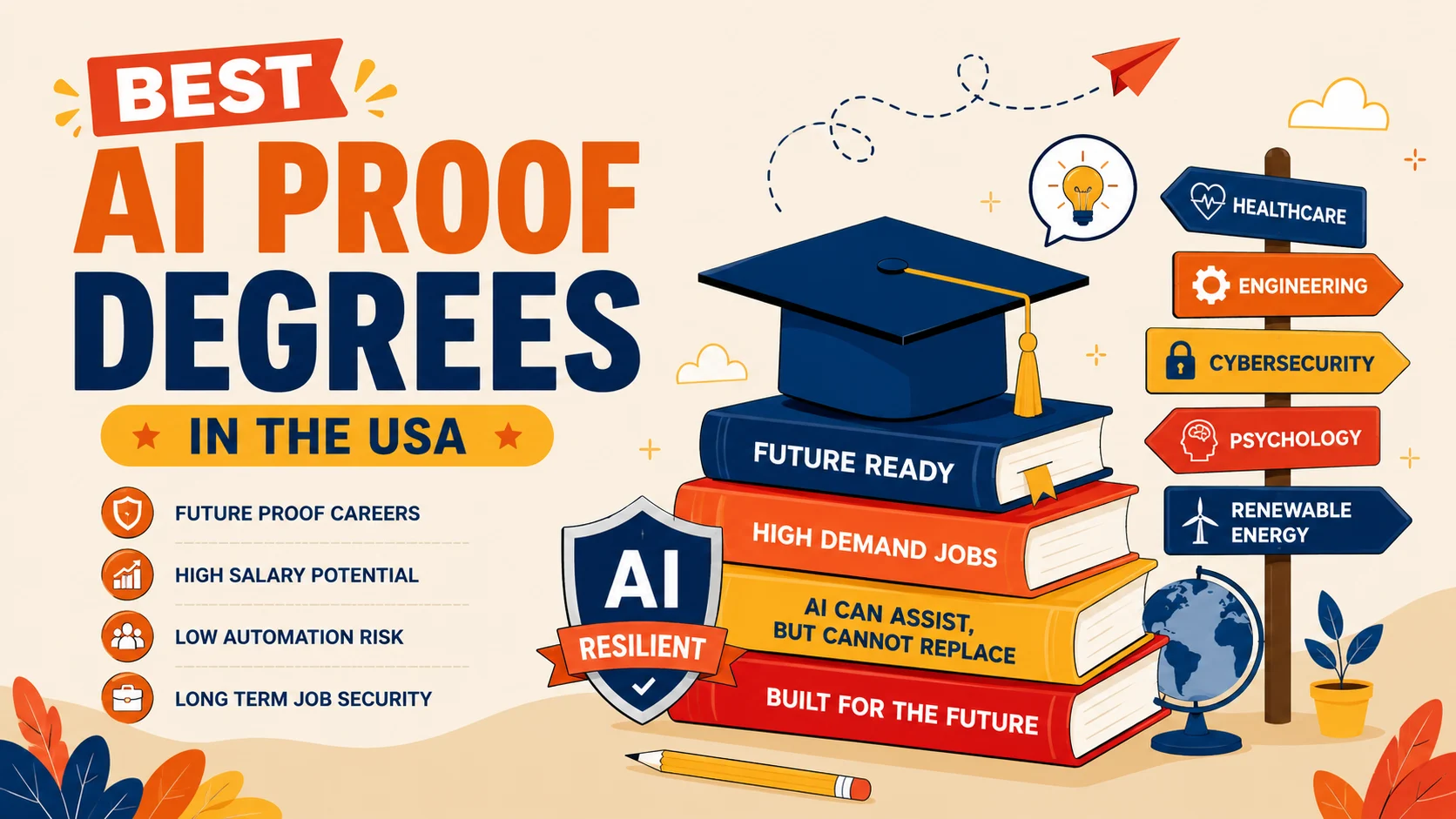 Best AI Proof Degrees In The USA That AI Cannot Replace