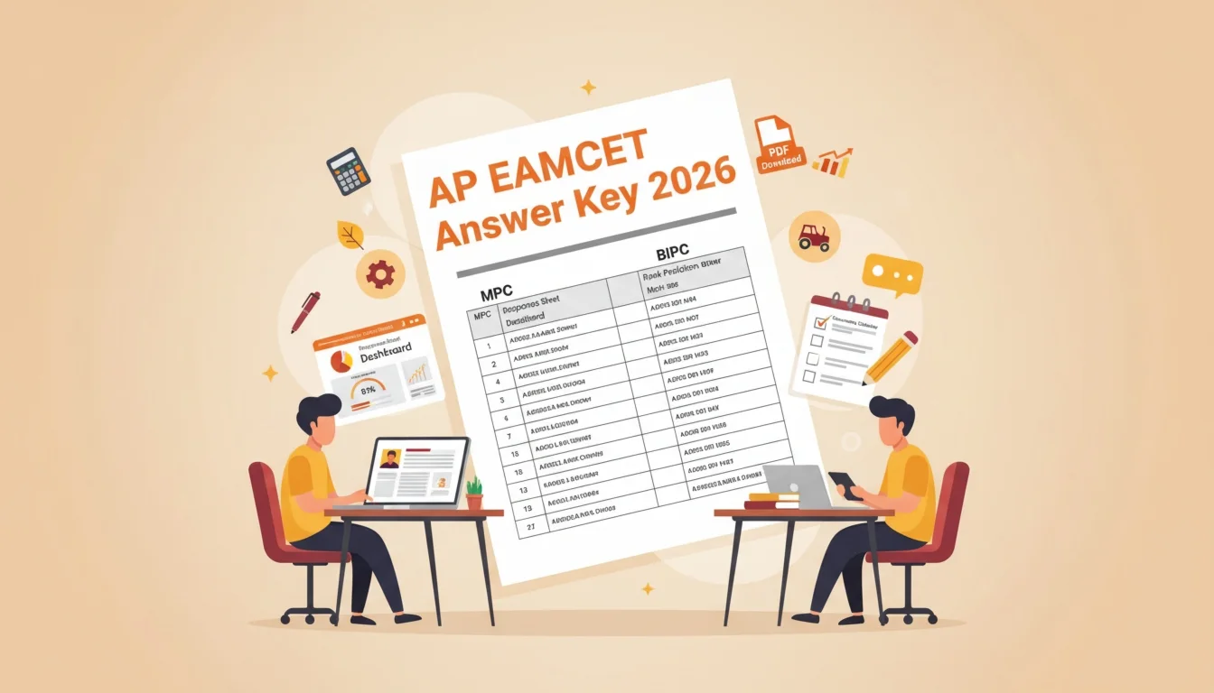 Download AP EAMCET Answer Key 2026 Now: Check Response Sheet, MPC/BiPC Key & Cutoffs 