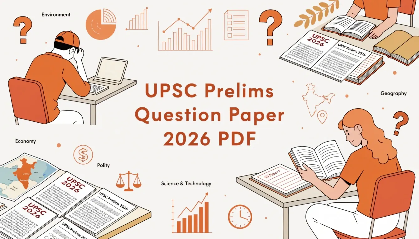 Download UPSC Prelims 2026 Question Paper PDF: GS & CSAT Papers